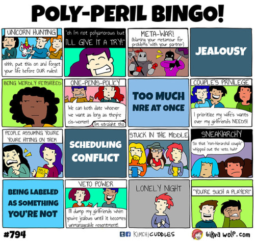 How many poly-perils have you experienced?
Check out Patreon.com/KimchiCuddles to support all my projects and get behind the scenes sketches / outtakes and other perks!