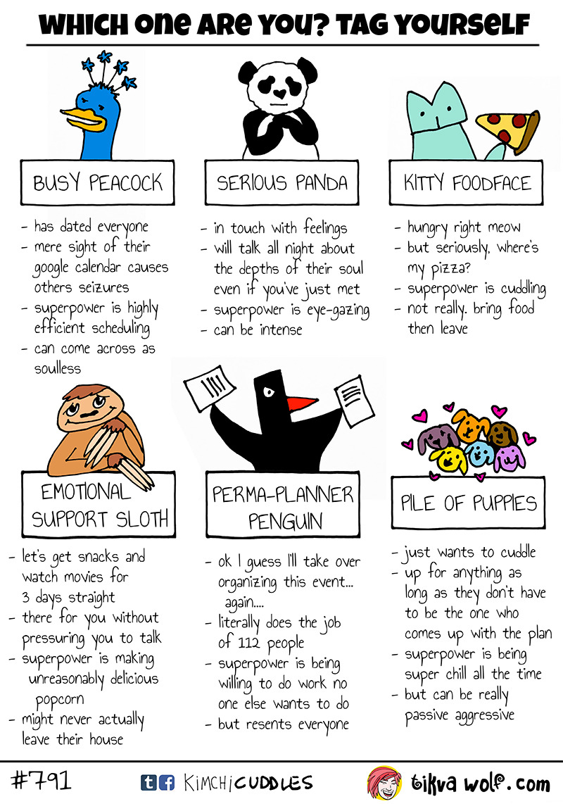 tag urself. Im a recovering perma-planner penguin, current kitty foodface. Or maybe I just need a lunch break?TikvaWolf.com