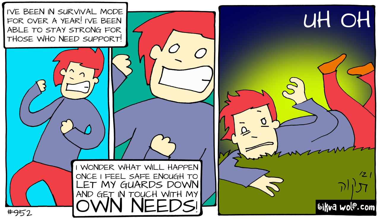 To everyone who deals with stress by focusing outward and being helpful, I hope you’re getting what YOU need too!
patreon.com/kimchicuddles
text reads:
Kim, smiling: “I’ve been in survival mode for over a year! I’ve been able to stay strong for those...
