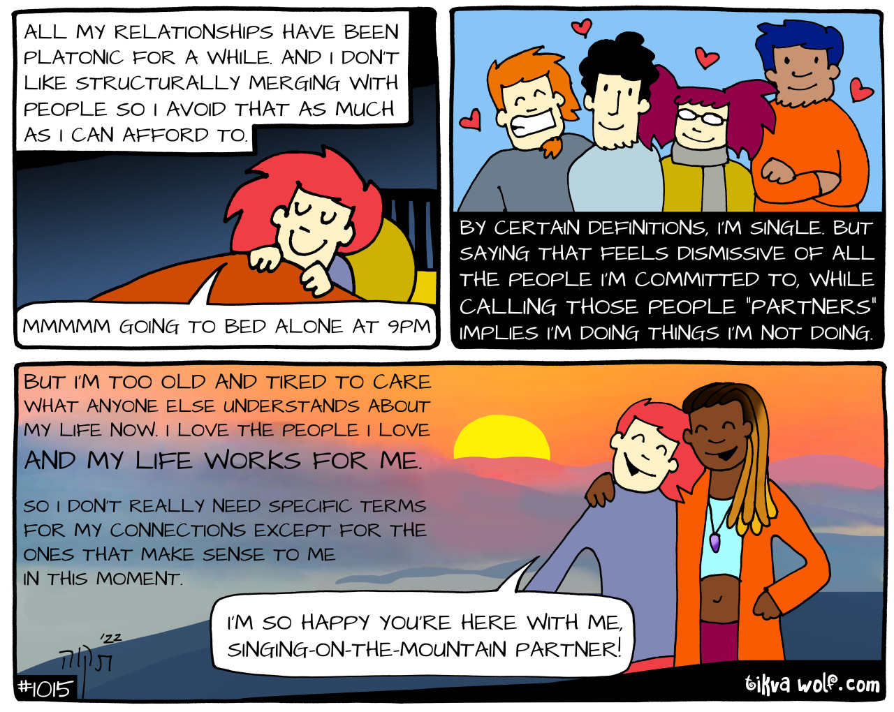 Thank you SO MUCH for supporting my work! patreon.com/kimchicuddles
“All my relationships have been platonic for a while. And I don’t like structurally merging with people so I avoid that as much as I can afford to. "mmmm going to bed alone at 9pm!”...