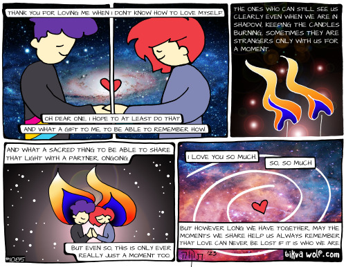Forgetting and remembering that we are love.
Thank you for supporting my work. I love you!
patreon.com/kimchicuddles
text reads:
Thank you for loving me when I don’t know how to love myself.
Oh dear one, I hope to at least do that.And what a gift to...